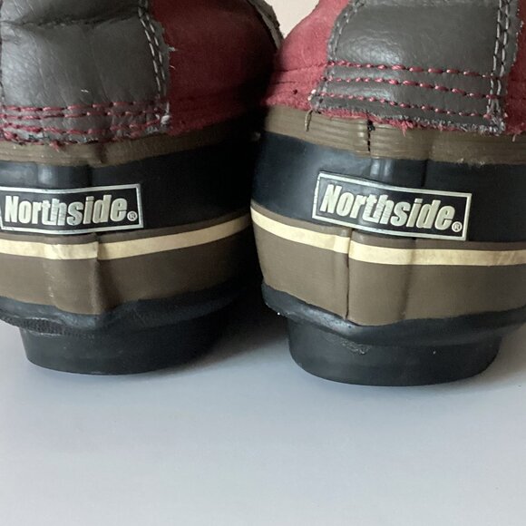 Northside Kathmandu Women Snow Red Suede Boots Size 10 Insulated Waterproof - Picture 13 of 15